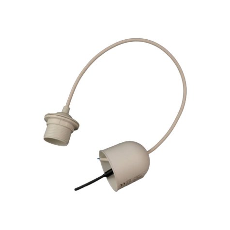 Cordon de suspension plastique 51 cm - Blanc