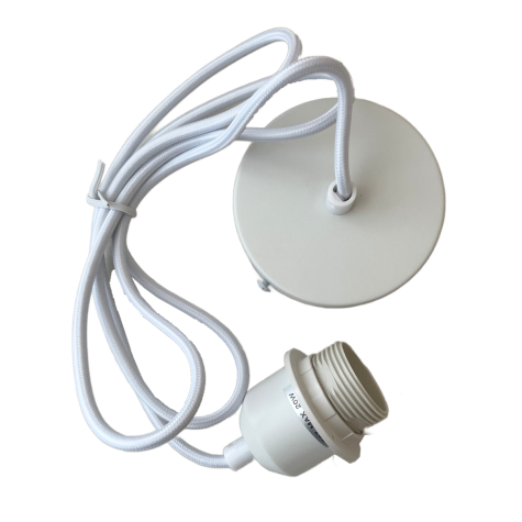 Cordon de suspension textile 1.50 M - Blanc