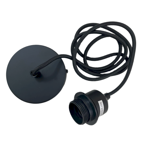 Cordon de suspension textile 1.50 M - Noir