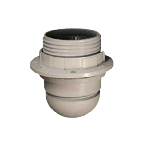 Accessoire pour abat-jour - Douille E27 en plastique dur - Blanc