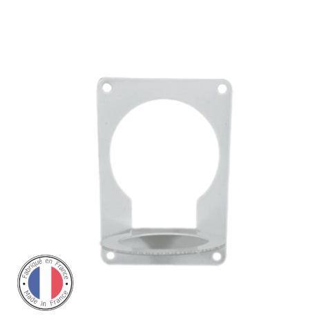 Accessoire pour abat-jour - Plaque de fixation murale pour appliques murales (à relier avec une douille) - Blanc