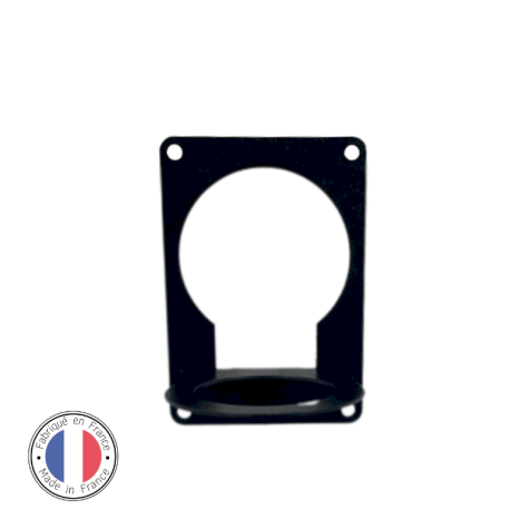 Accessoire pour abat-jour - Plaque de fixation murale pour appliques murales (à relier avec une douille) - Noir