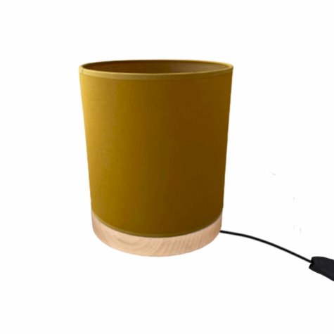 Accessoire pour abat-jour - Socle en bois "Capri" - Hêtre des Vosges - diamètre de 12 cm