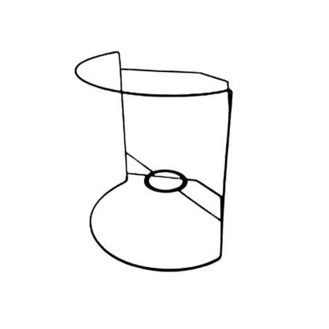 Applique - applique murale d'angle - 20 cm