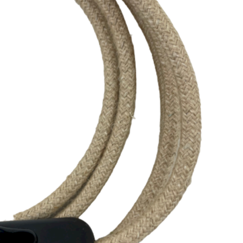 Baladeuse - Cordon électrique baladeuse avec INTERRUPTEUR et DOUILLE - Jute - longueur 1.80 M