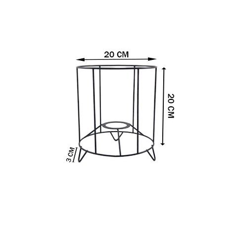 Carcasse abat-jour C20H20 pieds en V