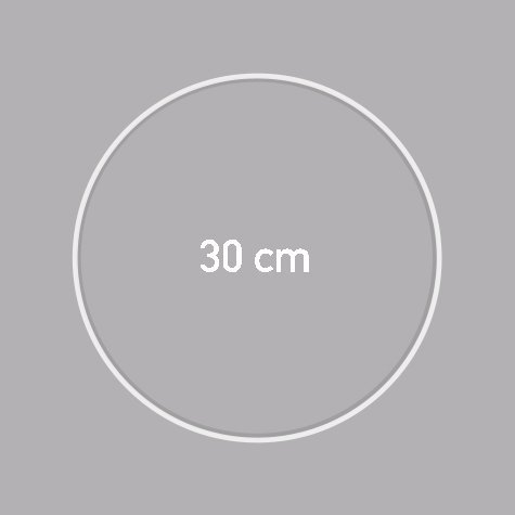 Carcasse abat jour  - CERCLE NU  Ø 30 CM