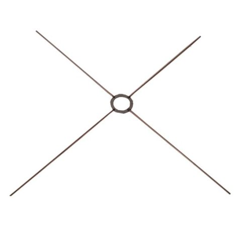 Carcasse abat-jour - Croisillon 4 branches - Bague E27