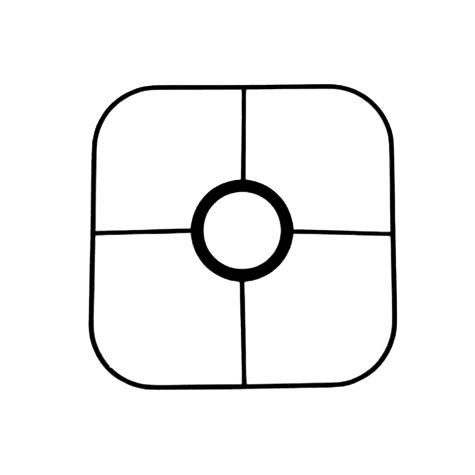 Carcasse abat-jour - Fixation carré coins arrondis 15