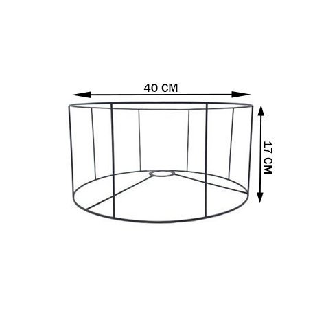 Carcasse d'abat-jour - Cylindrique C40 - 40x17