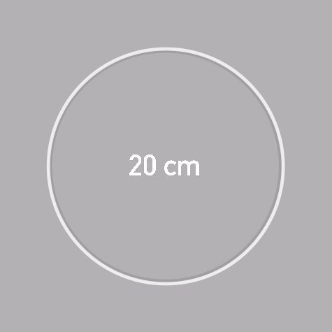 Carcasse d'abat-jour - CERCLE NU  Ø 20 CM