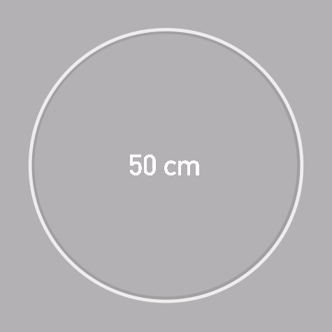 Carcasse d'abat jour - CERCLE NU Ø 50 CM