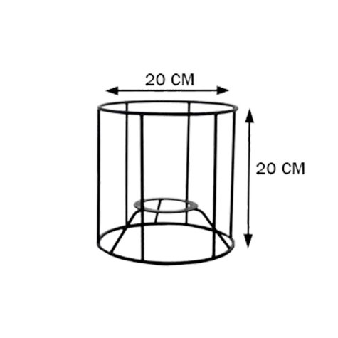 Carcasse d'abat-jour -  Cylindrique - C20H20