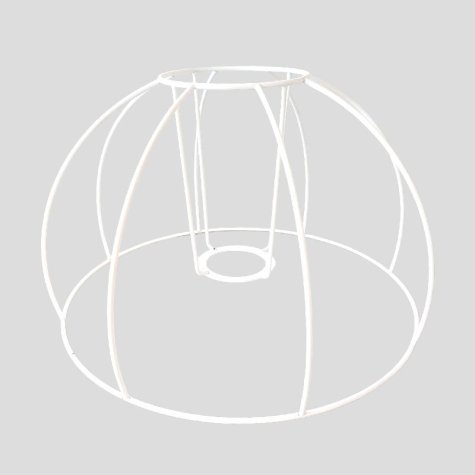 Carcasse d'abat-jour - Dôme 25 - Pour pied de lampe