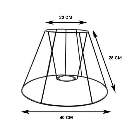 Carcasse d'abat jour Empire - E40
