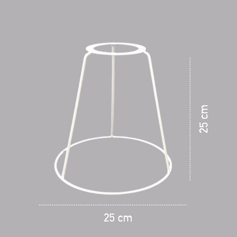 Carcasse d'abat-jour - FIXATION DBV - D25H25