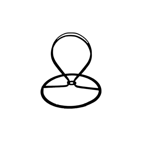 Carcasse d'abat-jour - Pince Ronde ⌀  7 cm