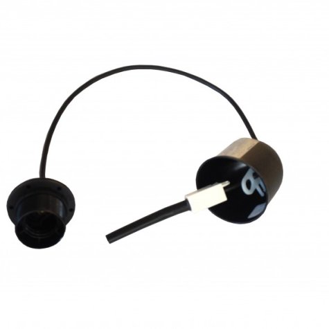 Cordon de suspension plastique 51 cm - Noir