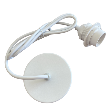 Cordon de suspension PVC 1.50 M - Blanc (intérieur/extérieur)