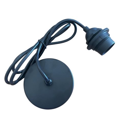 Cordon de suspension PVC 1.50 M - Noir (intérieur/extérieur)