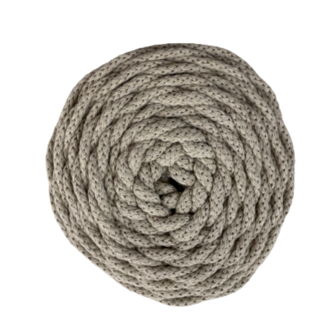 Habillage  - Coton tressé - 5 mm - couleur Lin / 50 M