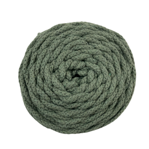 Habillage  - Coton tressé - 5 mm - Avocat / 50 M