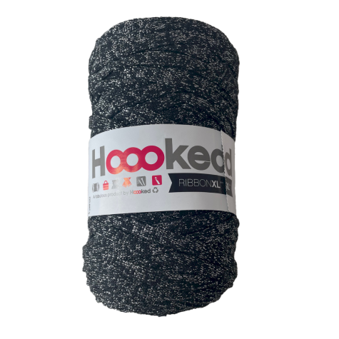 Habillage  - Fil coton brillant argenté - RIBBONXL LUREX - BOBINE 250 G - HOOOKED