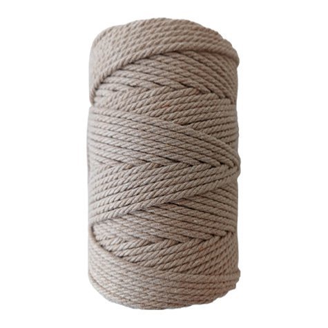 Habillage  - fil de coton Macramé - 2 mm - Marron / 70 M