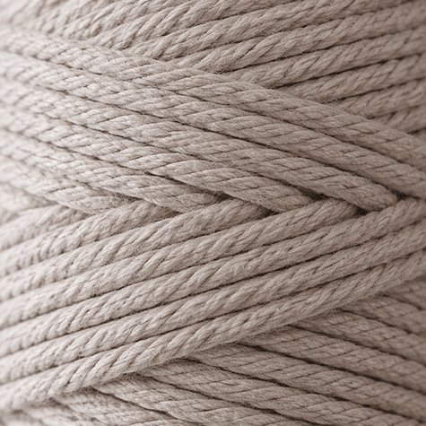 Habillage  - fil de coton Macramé - 2 mm - Marron / 70 M