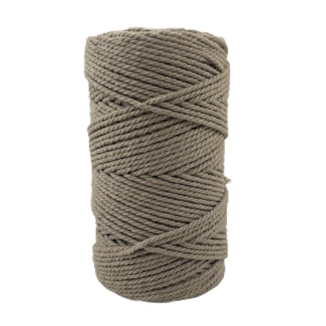 Habillage  - fil de coton Macramé - 2 mm - Sable / 100 M -