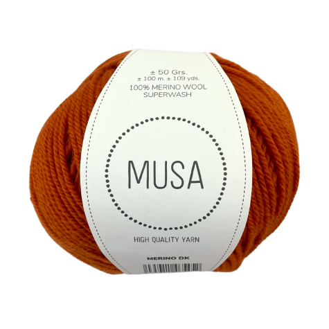 Habillage  - Laine mérinos épaisse ≈  2mm - DK  - Orange citrouille / 100 M