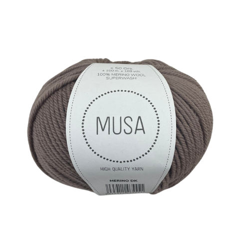 Habillage  - Laine mérinos épaisse ≈  2mm - DK  - Taupe / 100 M