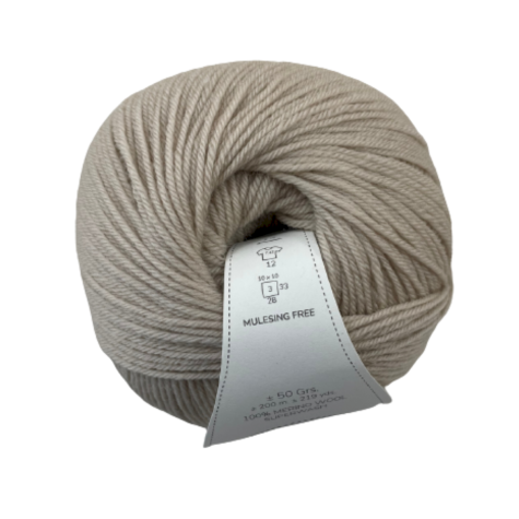 Habillage  - Laine mérinos fine ≈ 1.5 mm - FINGERING - Sable / 200 M