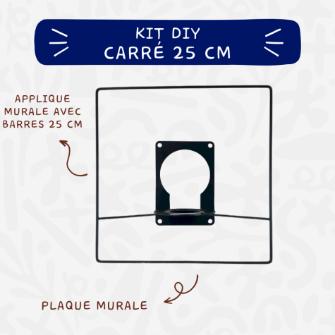 Kit Applique murale - DIY - Carré 25