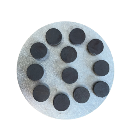 Loisirs créatif - accessoires divers - aimants 12 mm  - 12 pièces