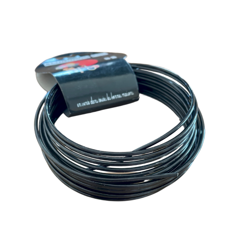 Loisirs créatif - Fils - fil aluminium Noir - 2 mm - 5 M