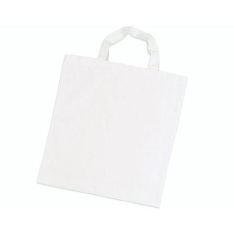 Loisirs créatif -  textile à customiser - tote bag en coton - 38 x 42 cm - blanc