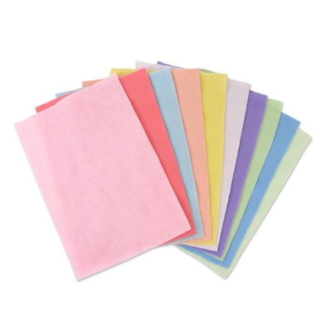 Loisirs créatifs - Pack 10 feuilles feutrine A4 - pastel