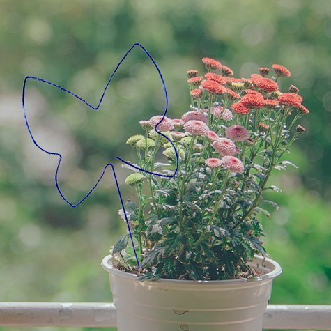 Pic pour composition florale et loisirs créatifs -  Motif papillon