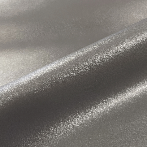 Mercerie - Tissu coupon 30 x 30 cm - simili cuir lisse - Anthracite