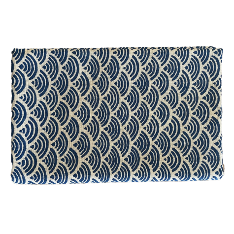 Mercerie - Tissu coupon 45 x 55 cm - Vague seigahia japonais - Beige